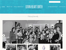 Tablet Screenshot of lovinheartbirth.com